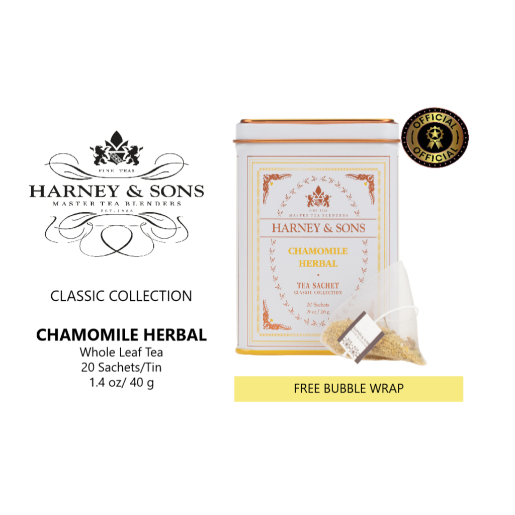 

Harney & Sons, Chamomile Tea, Classic Collection, Whole Leaf Tea Sachet 20 ct