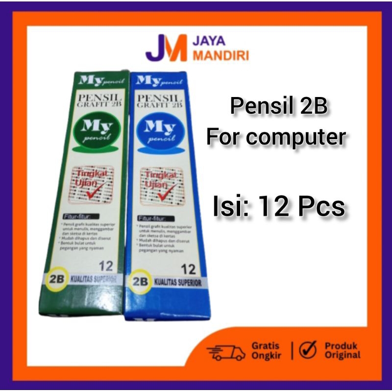 

Pensil Grafit 2B – Ideal untuk Ujian & Kegiatan Menulis