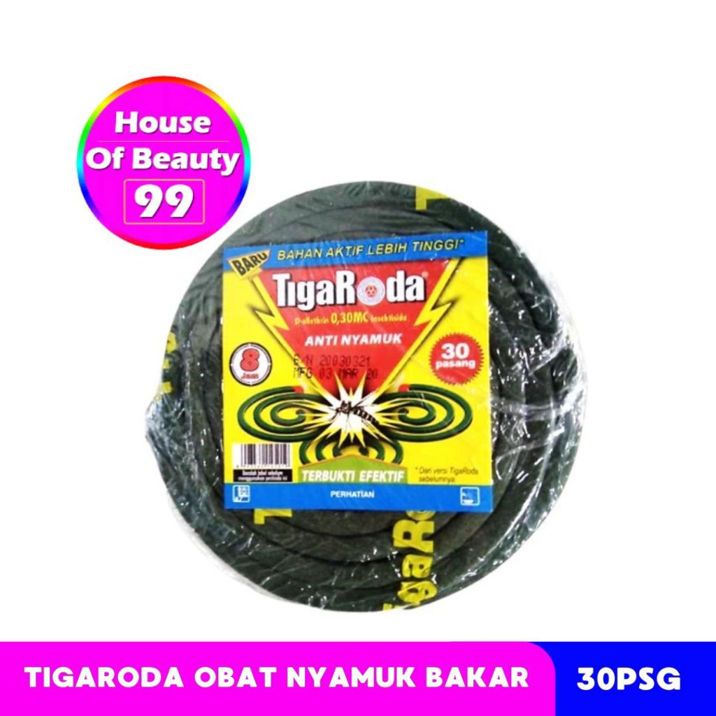 Tiga Roda Obat Nyamuk Bakar isi 30pasang - (tanpa kemasan box)
