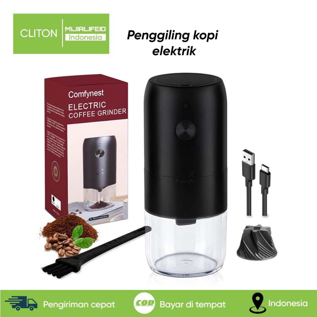CLITON penggiling kopi elektrik Cliton mesin kopi Electric Coffee Grinder Grinder Kopi Elektrik