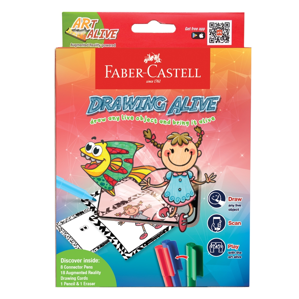 

Faber-Castell Drawing Alive Connector Pen set 8 Spidol Warna 8 Warna