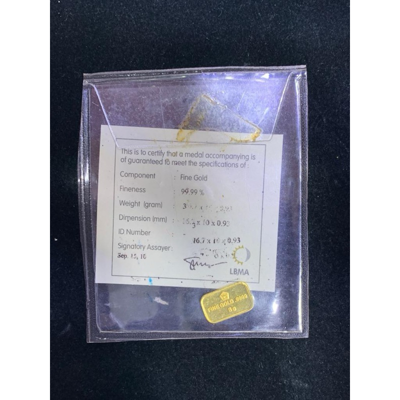 Logam Mulia Antam 3 Gram Classic / Retro Portrait - Landscape