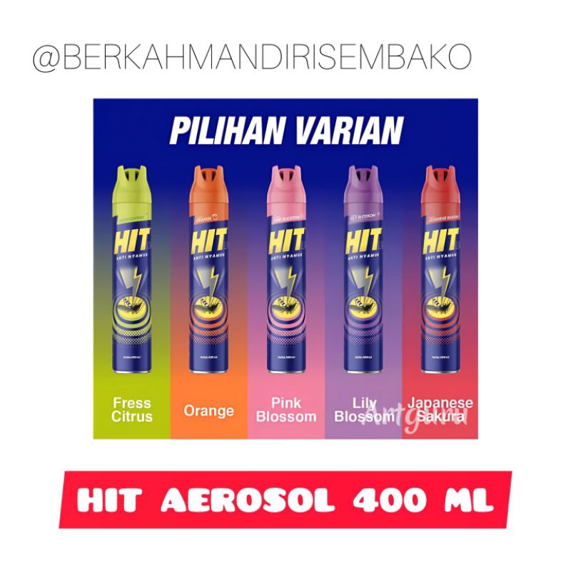 Hit aerosol semprot nyamuk 400 ml