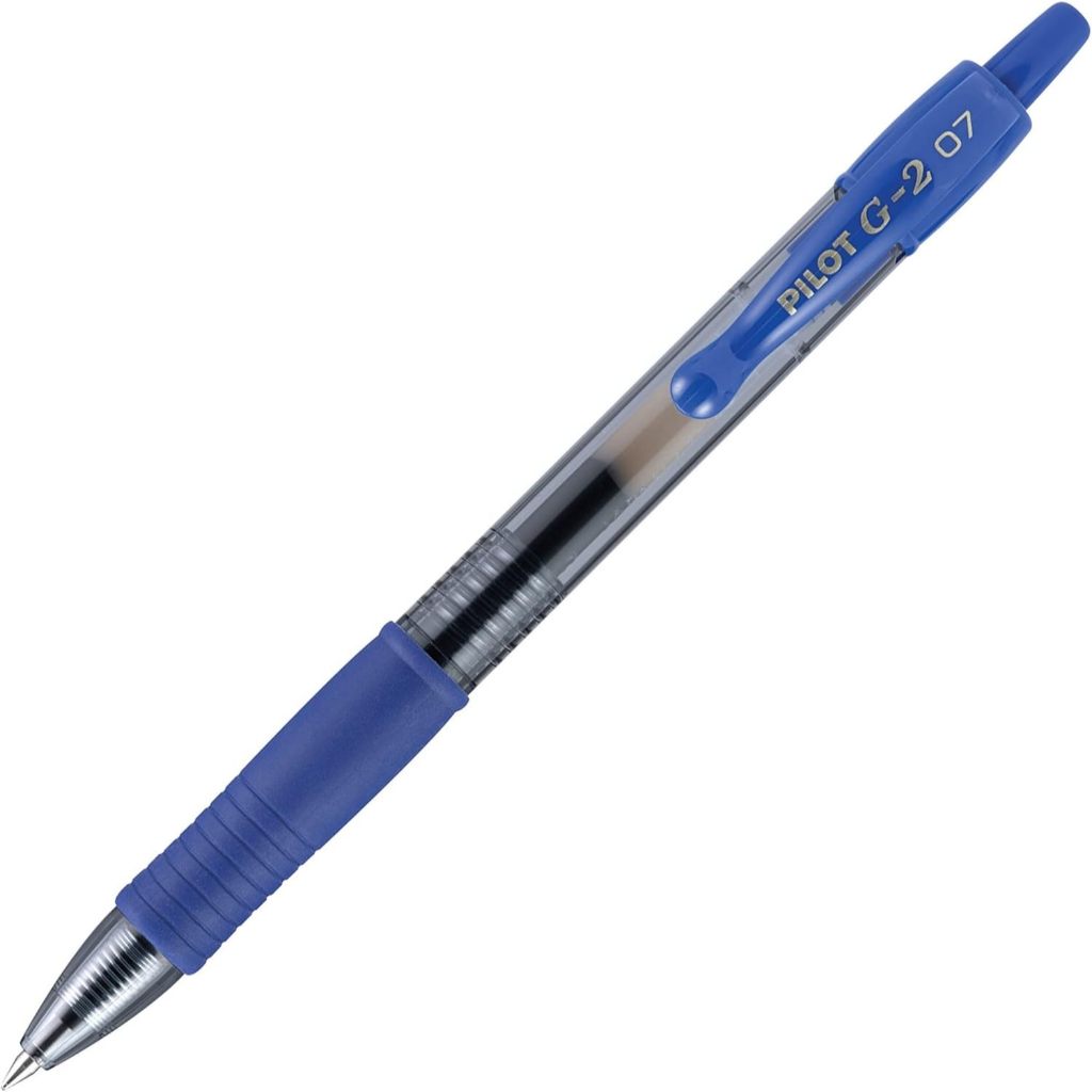 

Bolpen Pilot G2 Biru.