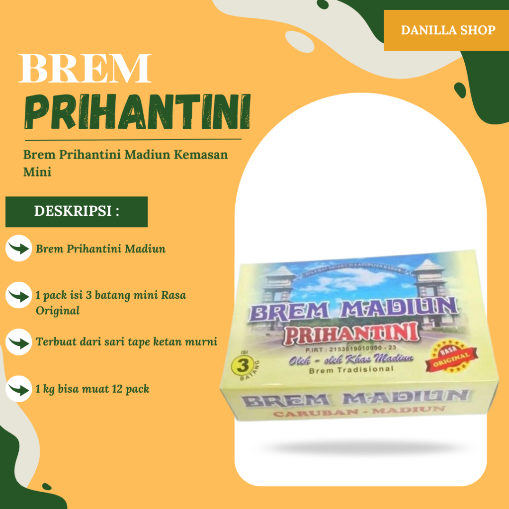 

Brem Prihantini Madiun Kemasan Mini Premium