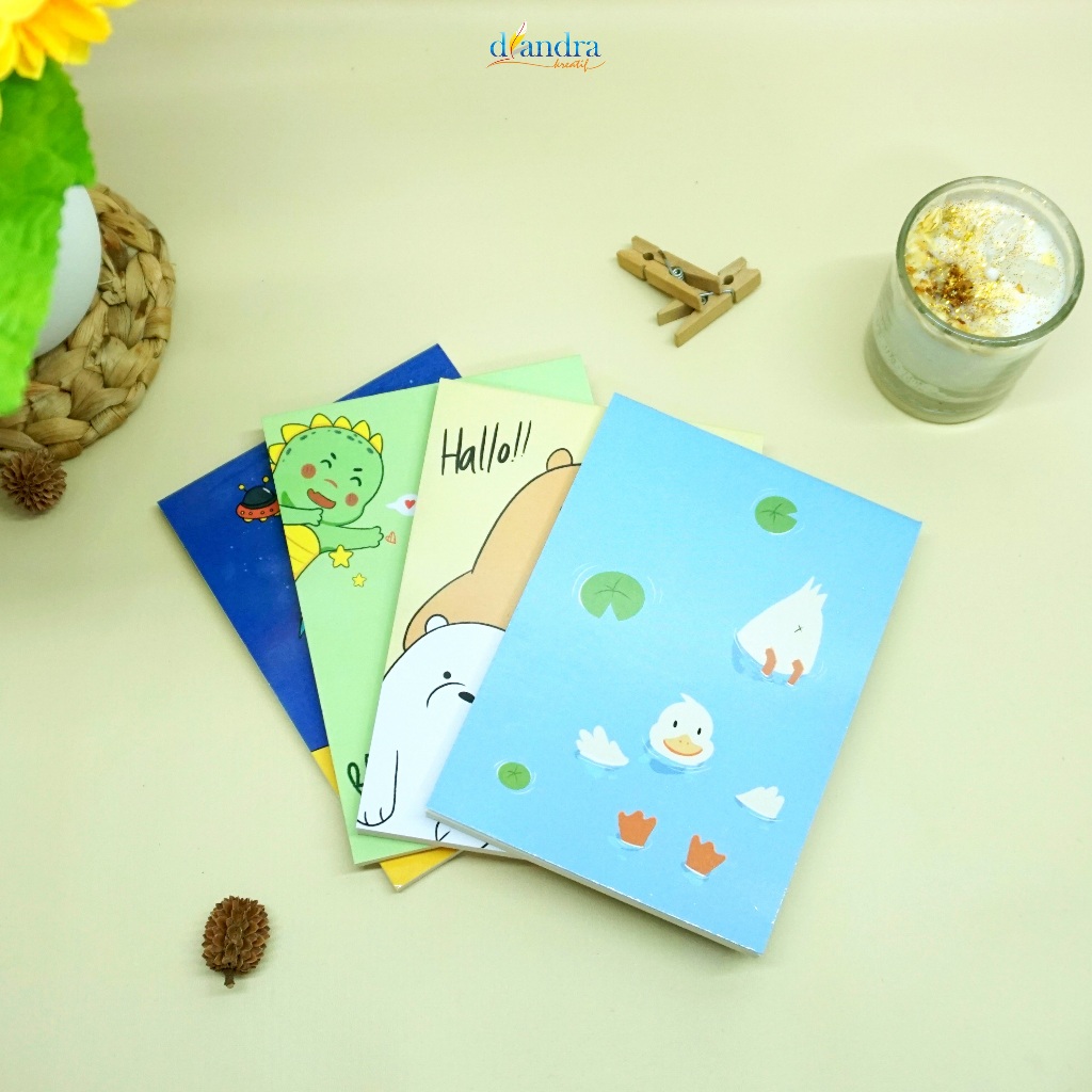 

Notebook Mini/Buku Tulis Mini Motif Kartun Lucu Karakter Tema Laki-Laki | 100 halaman