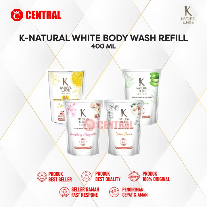 K NATURAL BODYWASH WHITE 400ML