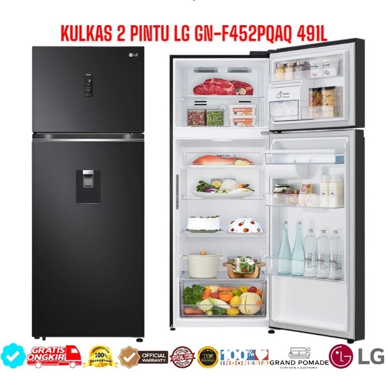 KULKAS 2 PINTU LG GN-F452PQAQ 491L