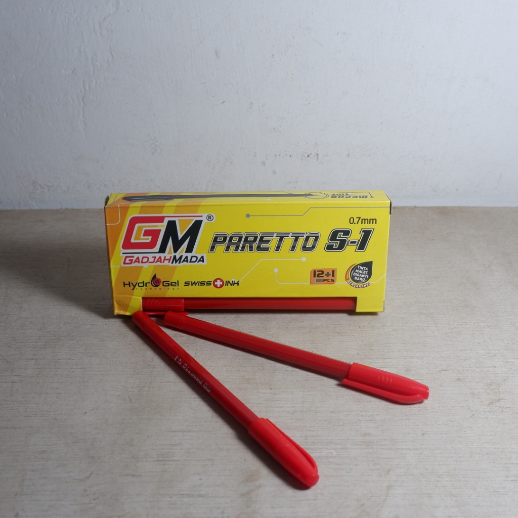 

Nerrd Pulpen Murah Gajah Mada Paretto S-1 Merah 0.7mm