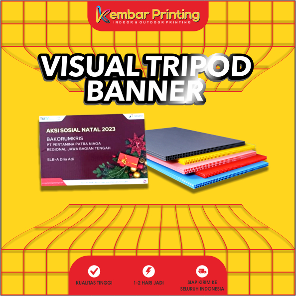 VISUAL TRIPOD BANNER 60X80