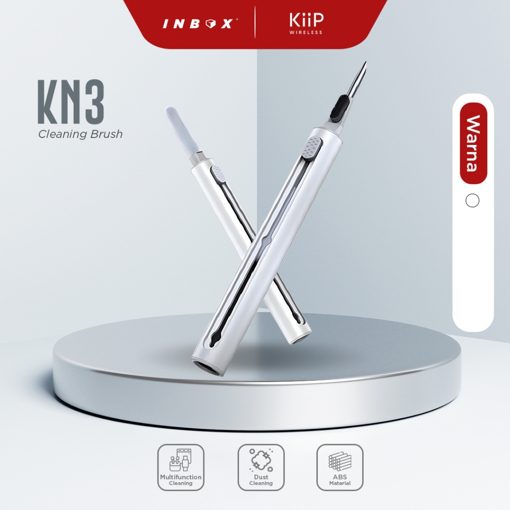 KiiP Wireless KN3 Pen Pembersih Cleaning Brush Earphone HP TWS Airpods Lensa