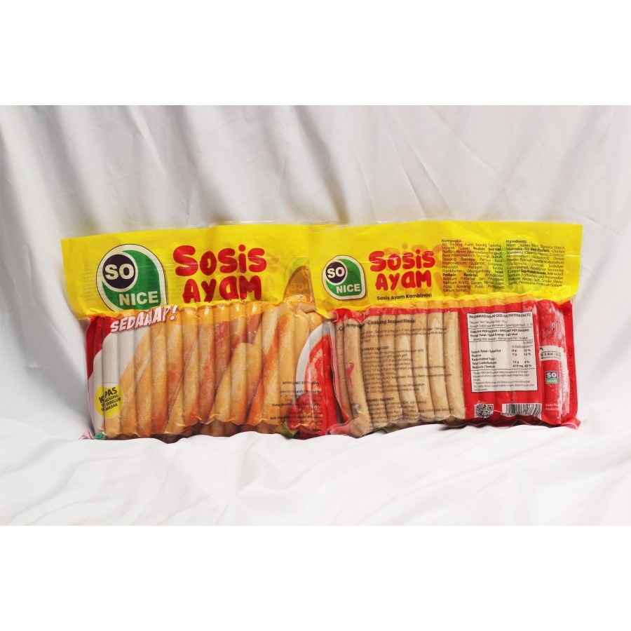 

Sosis Ayam So Nice 500gr - 1 kg