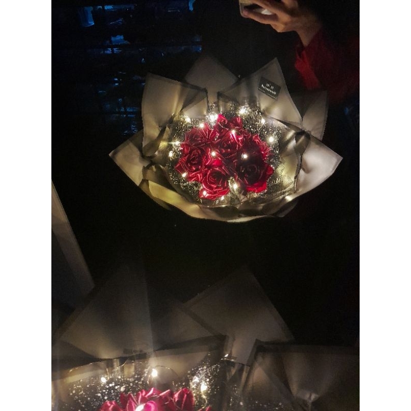 

buket pita satin premium 7 tangkai