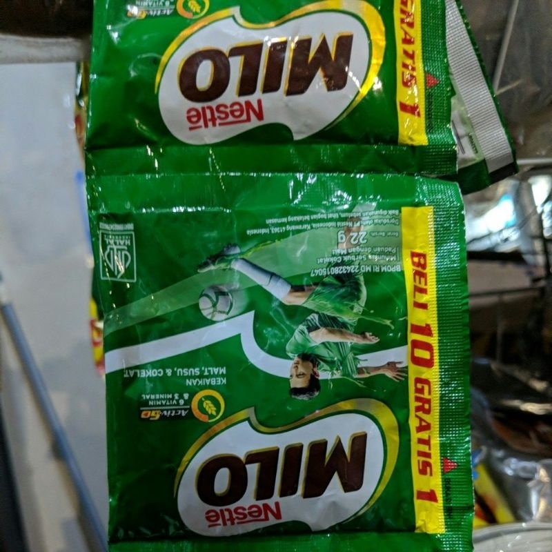 

Milo sachet coklat 22gr Nestle millo