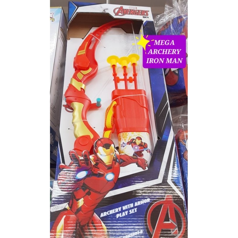 mega archery karakter iron man mainan panahan anak karakter iron man mainan archery anak karakter ir