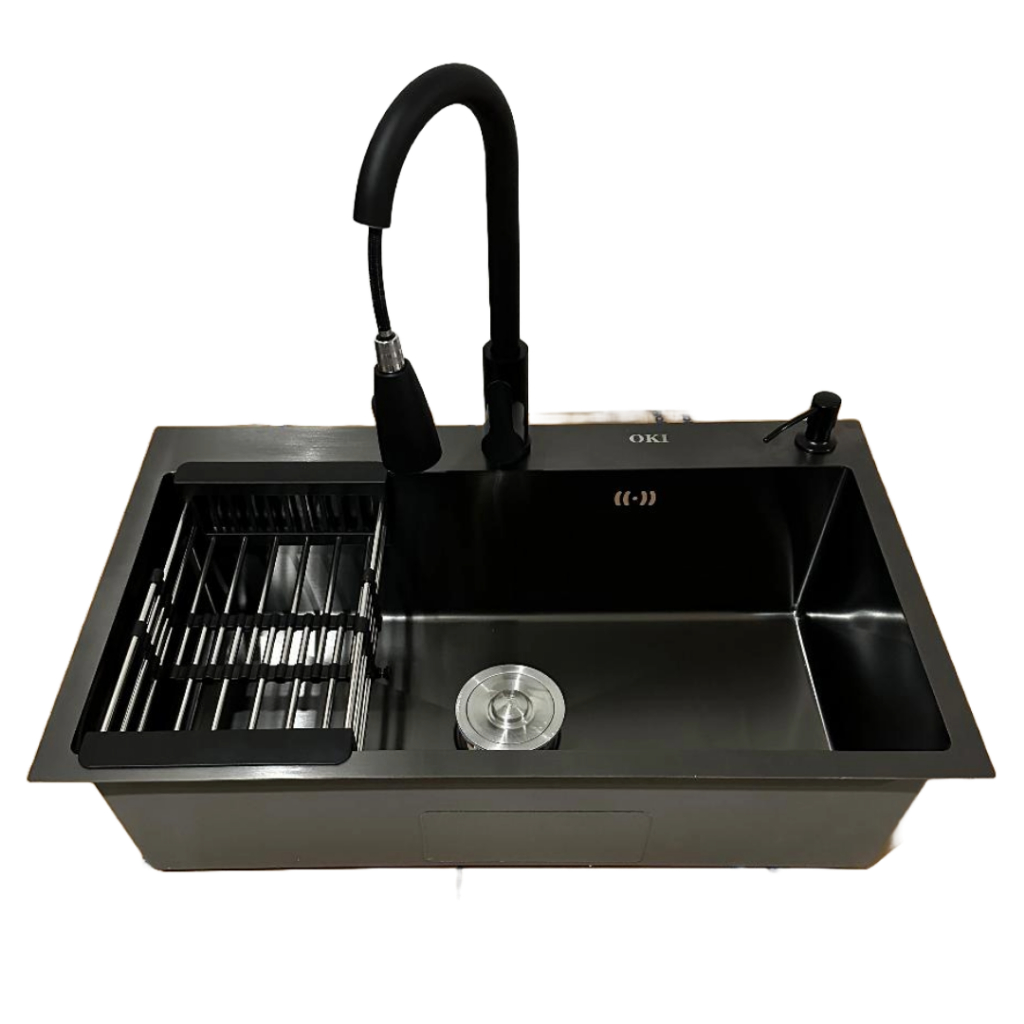 Bak cuci piring kitchen sink 80 x 50 Black 1 lubang
