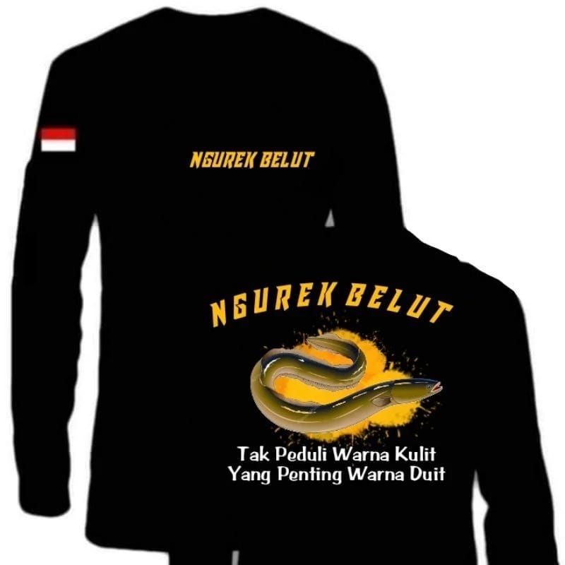 KAOS LENGAN PANJANG TEMA NGUREK BELUT