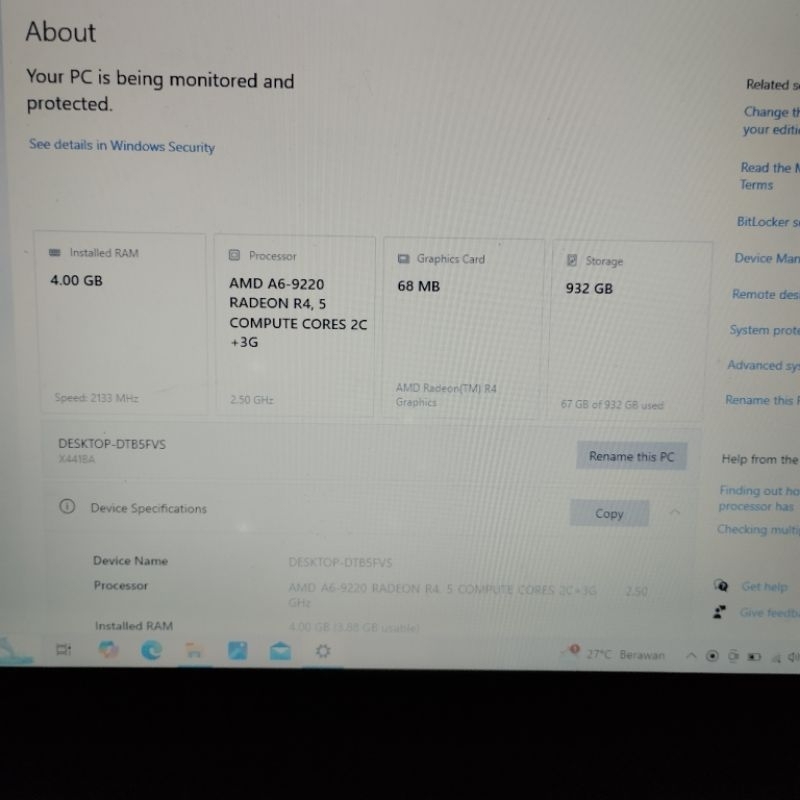 Laptop Murah Asus X441B Ram 4Gb