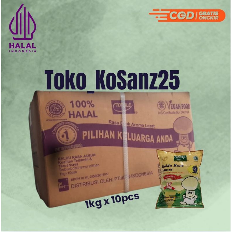 

Totole Kaldu Jamur 1kg / 1000gr 1 DUS Isi 10 pcs