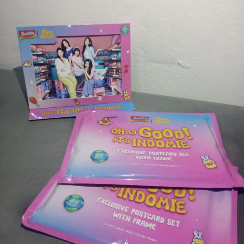 exclusive postcard set new jeans × indomie