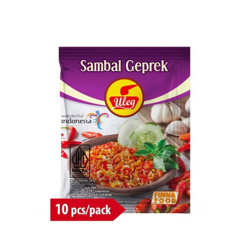 

Uleg Sambal geprek 10Pcs/1Pack