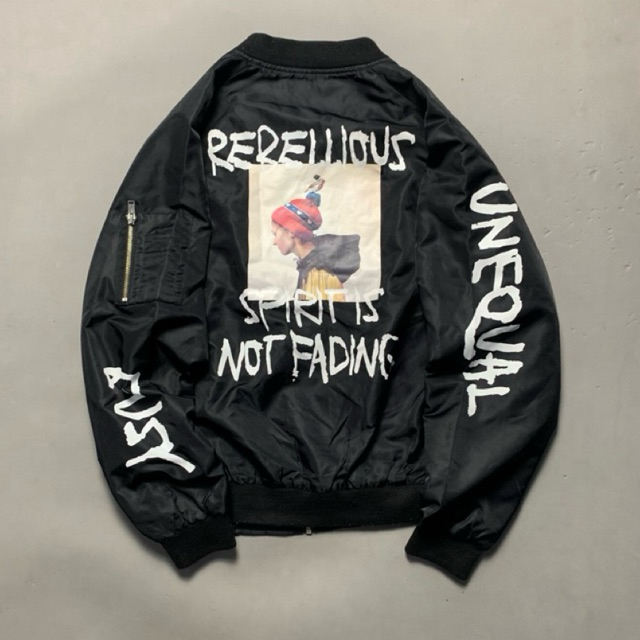 Bomber jacket attention