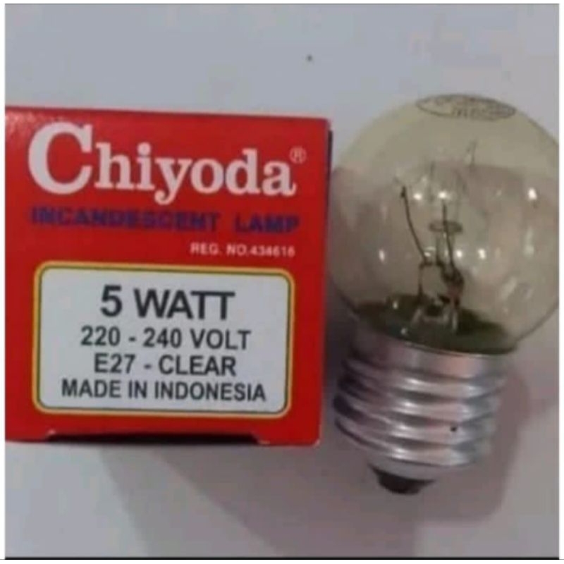 Lampu pijar 5watt untuk ayam model philips e27 cioda
