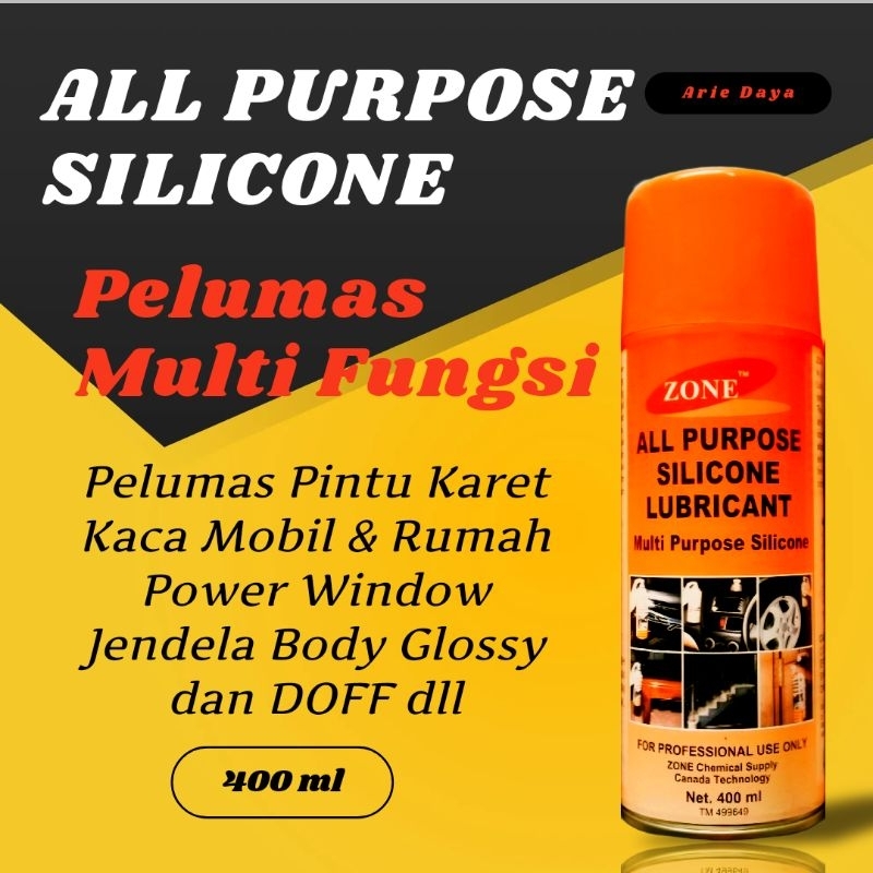 Silicone Spray  Silikon Spray All Purpose Silicone ZONE 400 ml Multi Purpose Silicone