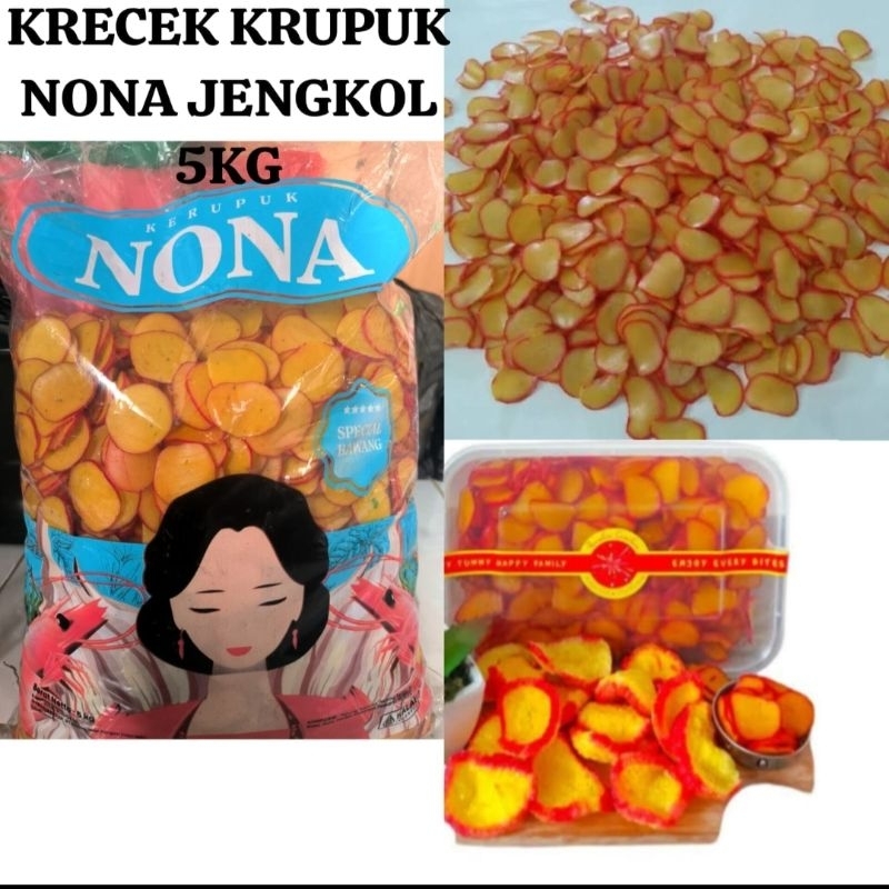 

krecek krupuk jengkol cap nona 500gram