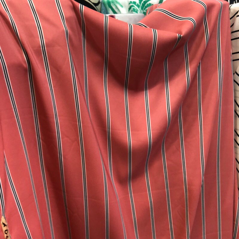 kain katun poplin motif - kain poplin motif salur - kain katun poplin motif korea - kain katun popli