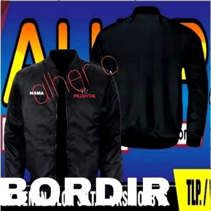 jaket bordir Prudential jaket Prudential jaket bomber Prudential jaket kerja Prudential jaket seraga