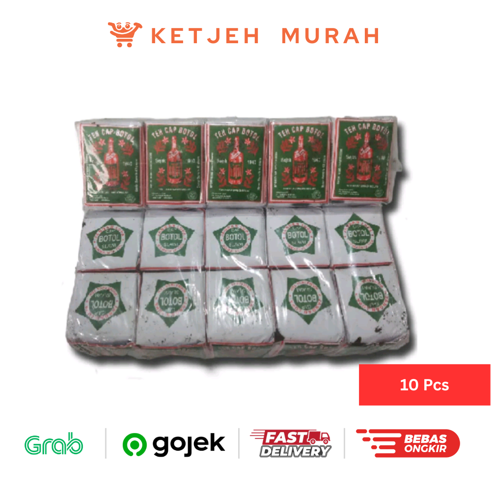 

Teh Bubuk Cap Botol Teh Hijau Wangi Melati 40 Gram 1 Pak isi 10 Pcs