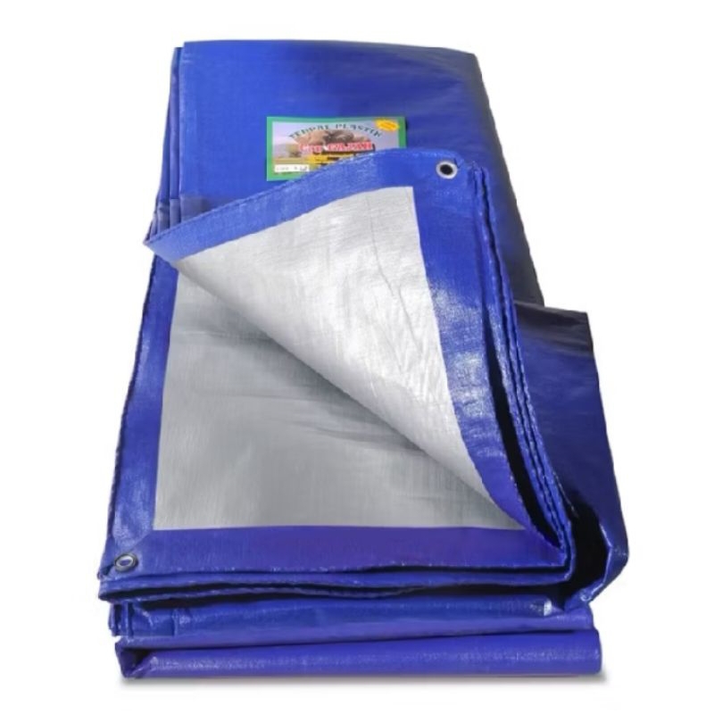 Terpal Biru Tenda Tebal Jumbo Ukuran 3x4.4x5.4x6 Plastik Berkualitas Tradisinal Kuat