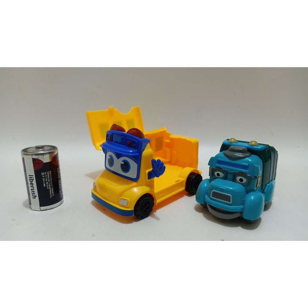 Set  junk elektrik mati top gear gogo bus & dickie toys heroes of the city manni trash truck garry g