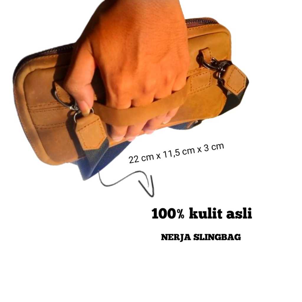Nerja bag/Tas selempang 3 in 1 kulit sapi asli, Tas Selempang minibag terbaru tas kulit sapi asli 10