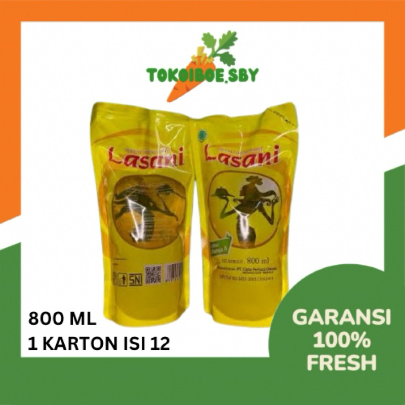 

Minyak Goreng Lasani 800ml - 1 Karton isi 12 pcs