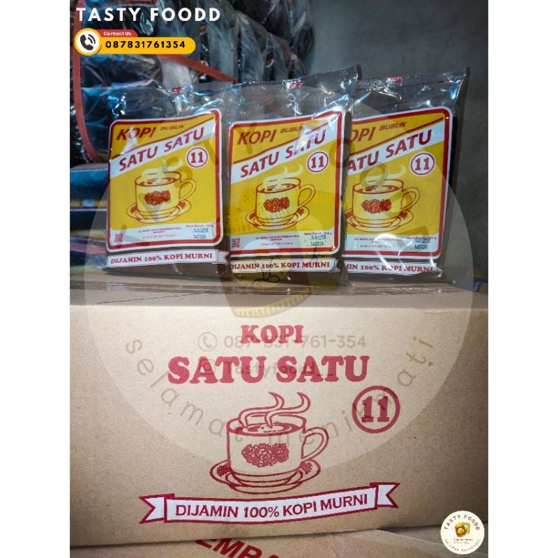 

[1 KARTON] KOPI BUBUK SATU SATU 1 DUS ISI 20 BUNGKUS ( 250gr ) >> ( langsung dr pabrik )