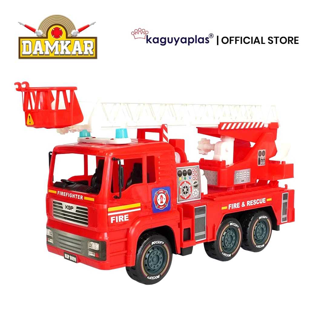 Dtoyz -  Mainan Mobil Truck Damkar  Mainan Mobil Pemadam Jumbo