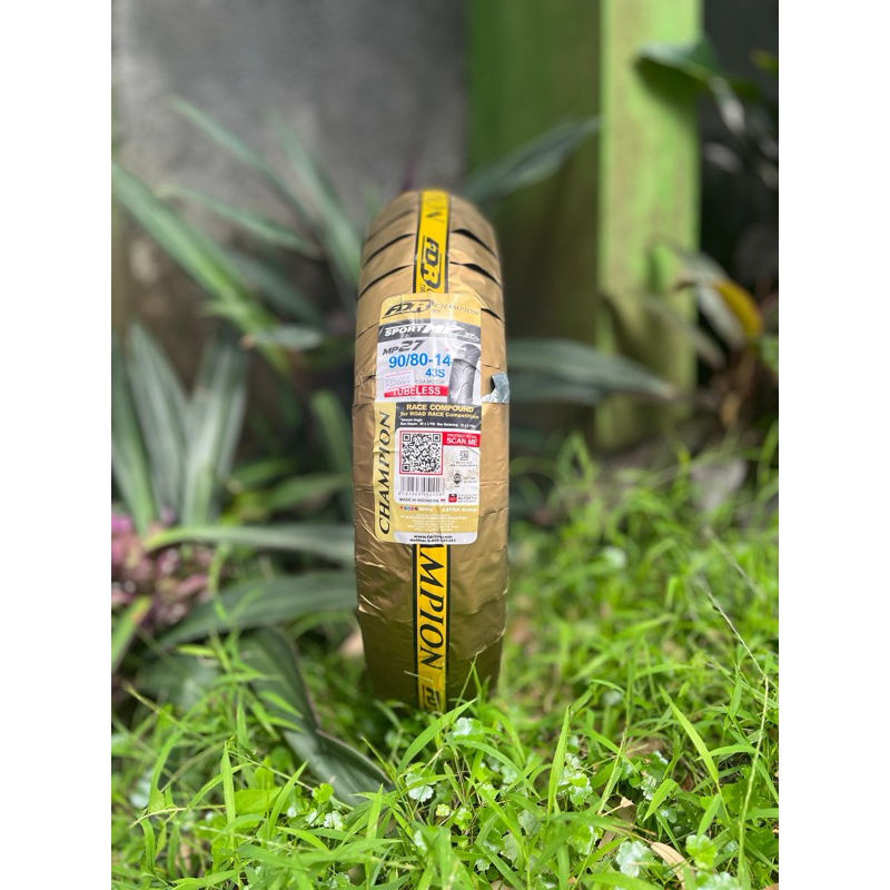 READY STOCK Ban Tubeless FDR MP27 90/80-14  mio,Vario,Beat,Spacy,Genio,Scoopy Ring14.