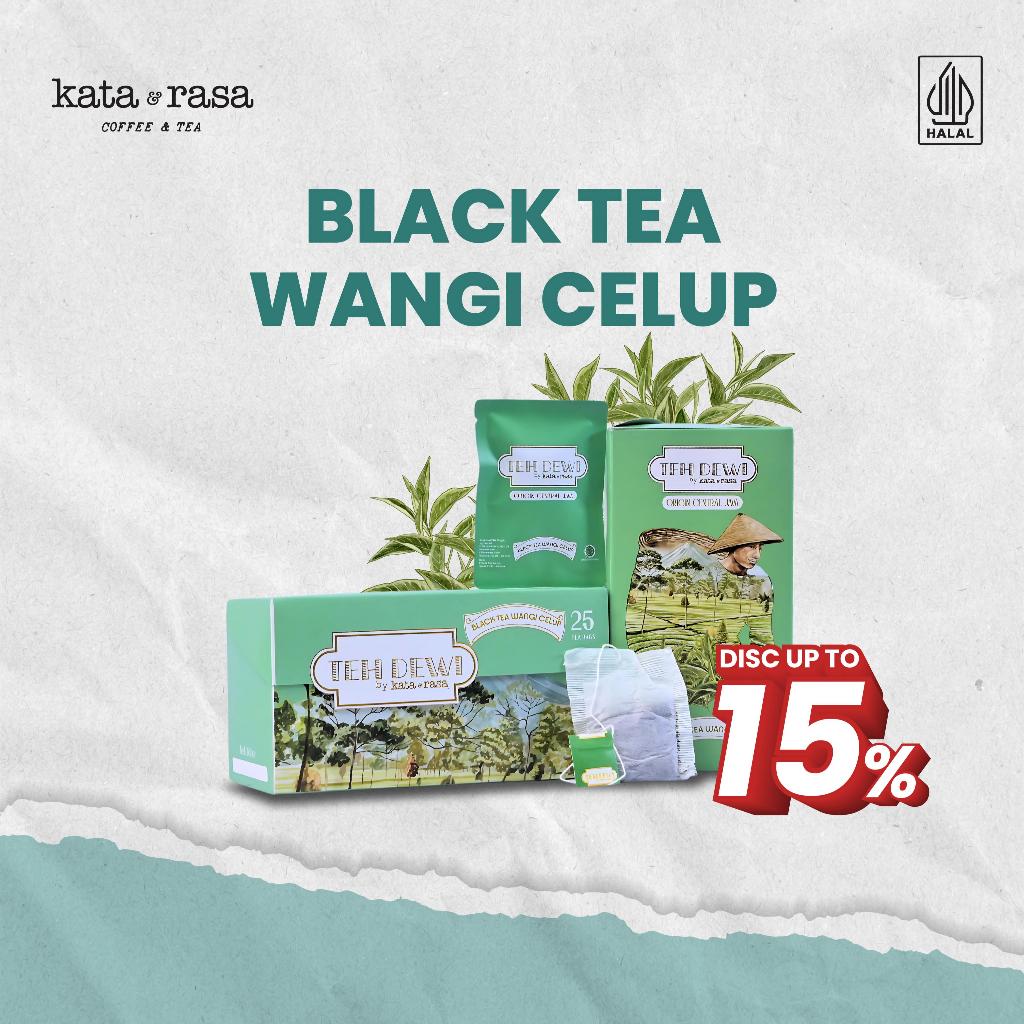 

Teh Dewi by Kata Rasa Black Tea Wangi Celup | Premium | Teh celup | Teh Melati & Black Tea
