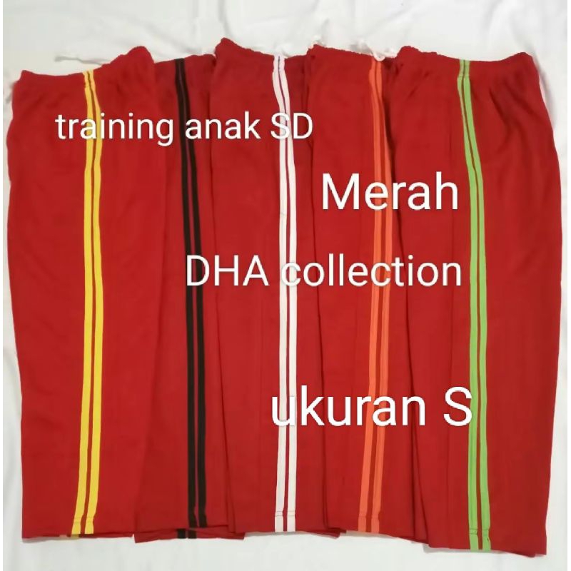 Training Panjang Anak SD / Celana Olahraga Anak SD Murah warna merah