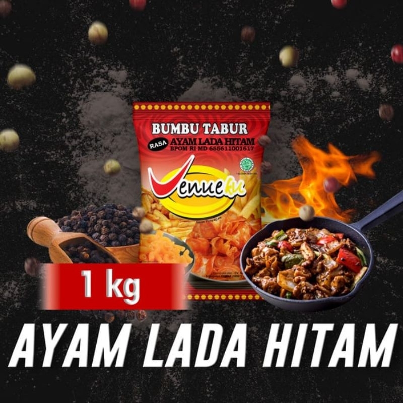

Bumbu tabur Ayam Lada Hitam 1kg