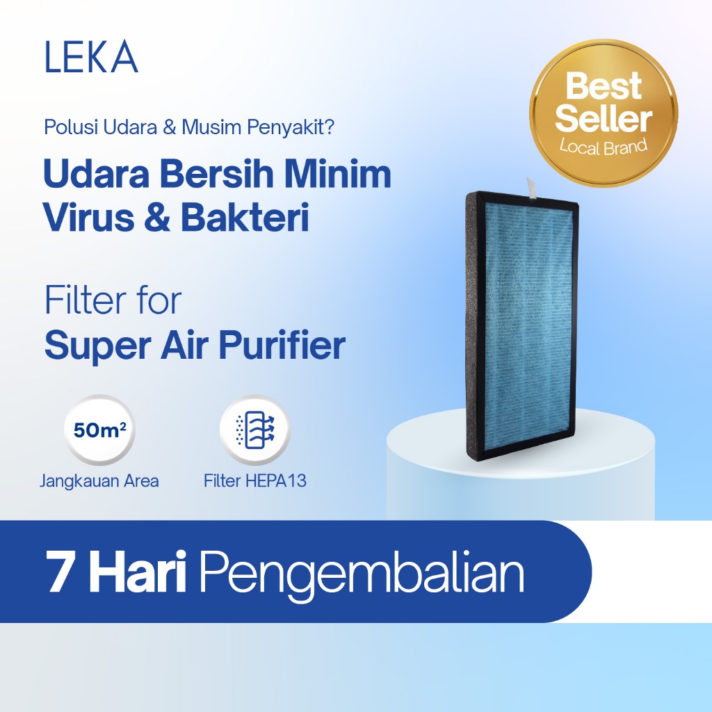 LEKA - AP8000 Super Air Purifier - Replacement Filter 4-in-1 - Filter HEPA13