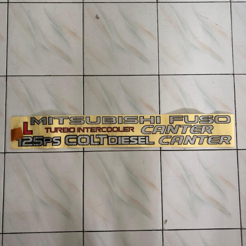 Emblem Stiker Mitsubishi Fuso Canter 125 PS Emblem Colt Diesel Canter 125 PS