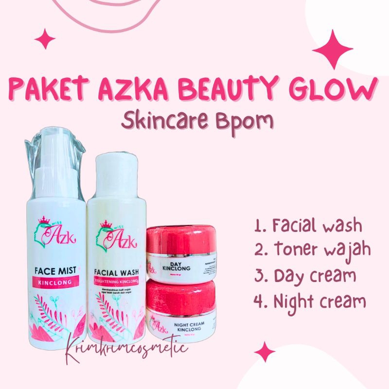 PAKET AZKA BEAUTY GLOW SKINCARE BPOM