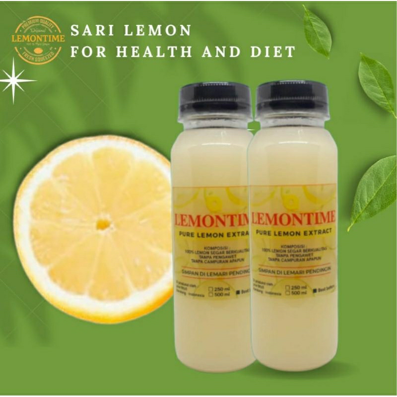 

Lemontime Lemon Diet 2 Botol Lemon Asli Tanpa Campuran Sari Lemon Lemontime
