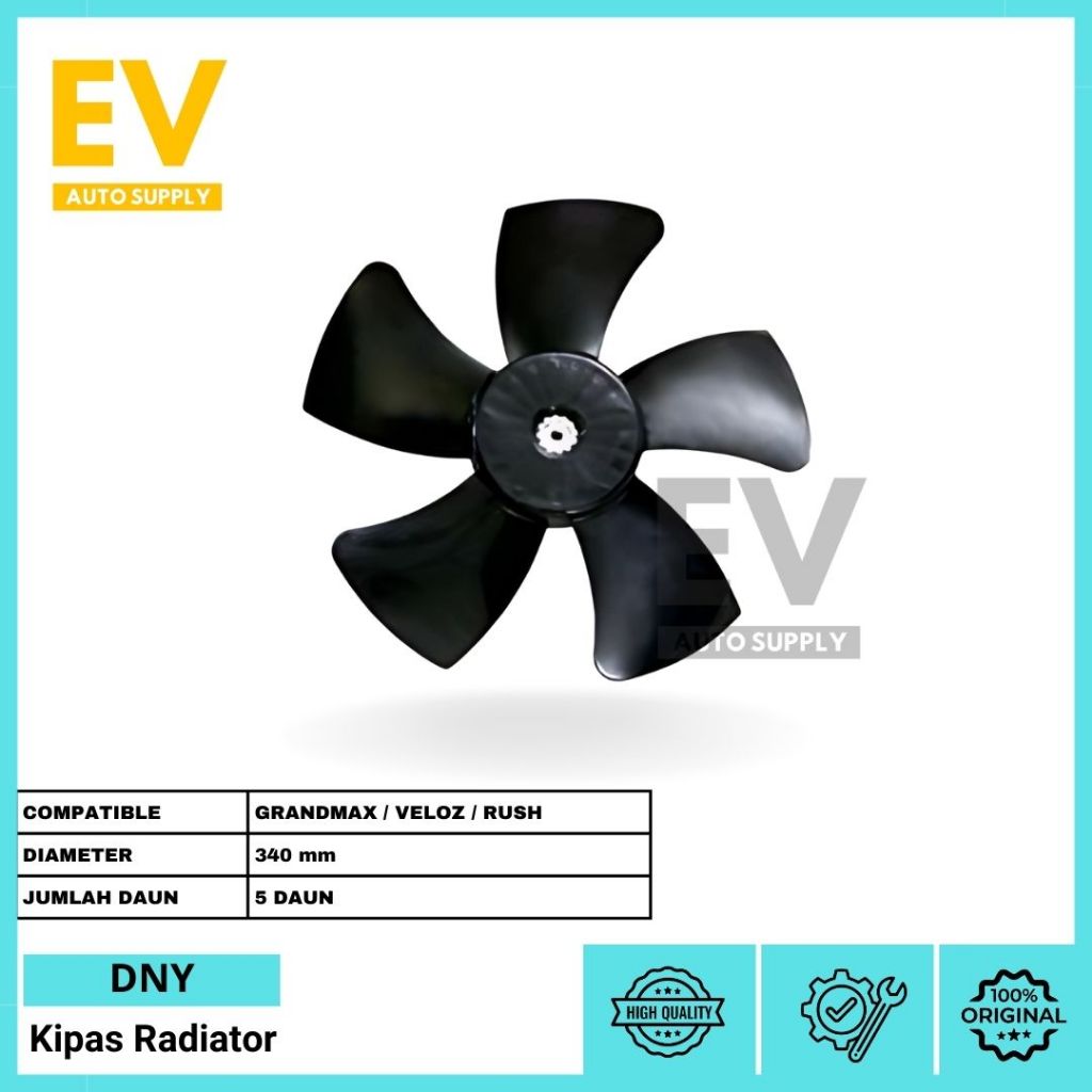 FAN BLADE / KIPAS RADIATOR MOBIL GRAND MAX / VELOZ / RUSH / TERIOS / ALL NEW AVANZA / ALL NEW XENIA 