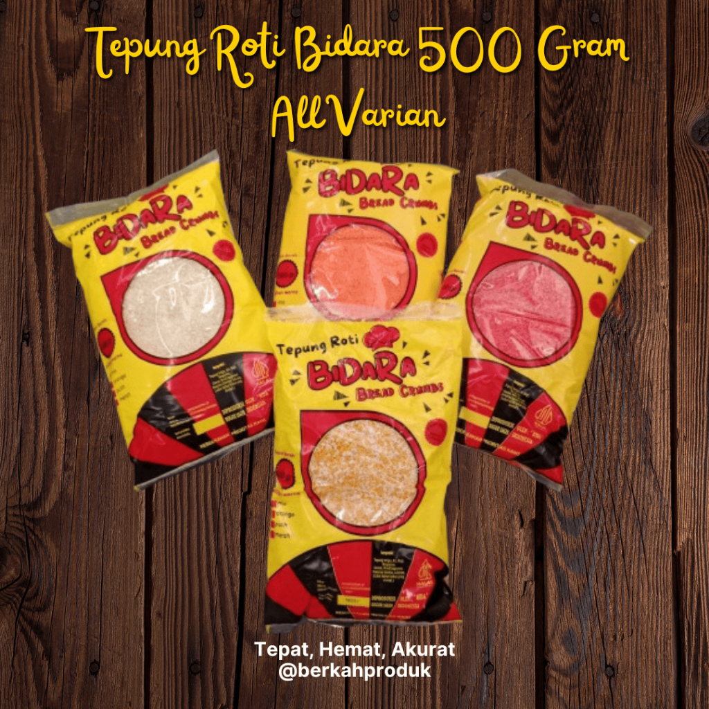 

Tepung Roti Merk Bidara 500 Gram All Varian Bread Crumbs Kemasan Baruu
