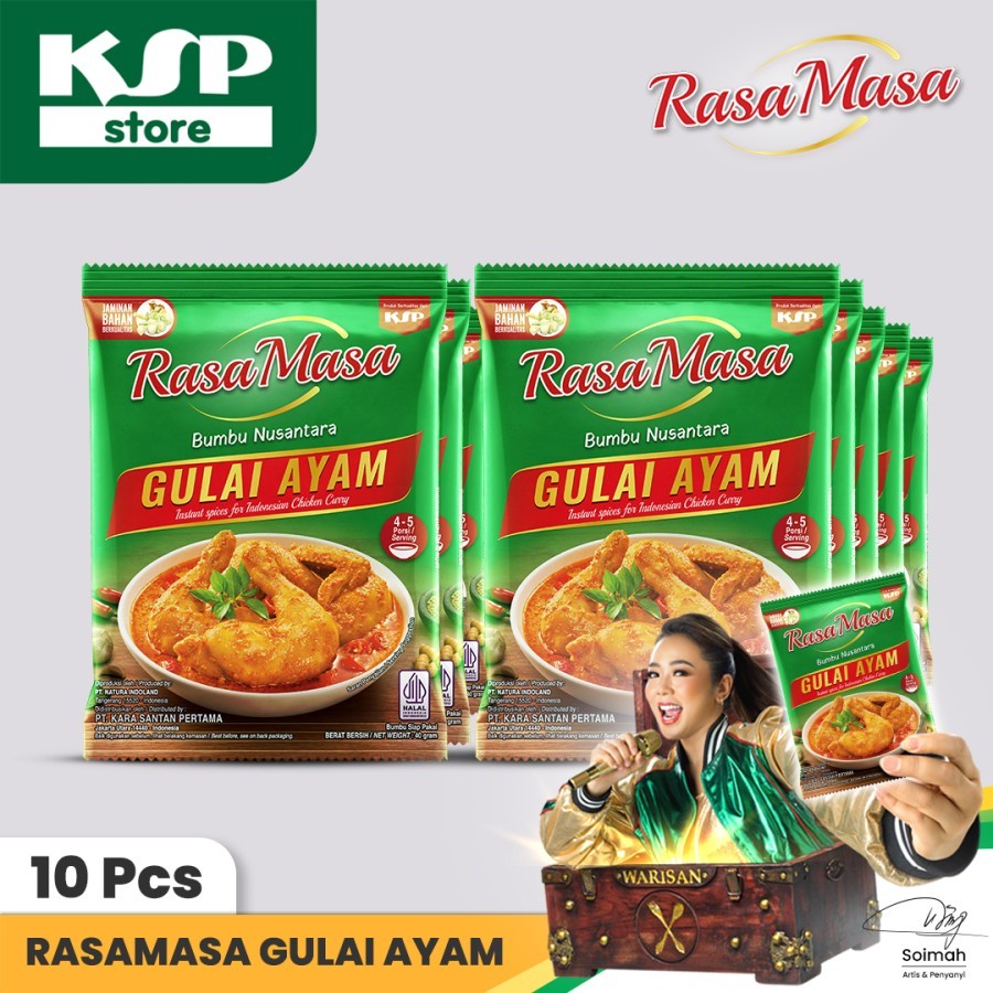 

Bumbu RasaMasa Gulai Ayam - 10 pcs