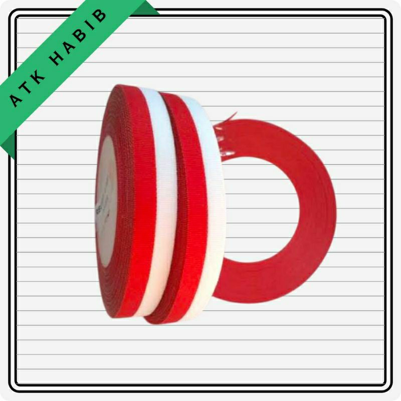 

Pita Bendera Merah Putih 1,25cm/ 1/2inch Pita 17 Agustusan Pita Kado, Pita Kemerdekaan